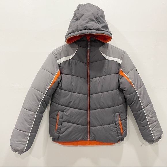 Protection System Puffer Quilted Jacket Grey Kids Size 18/20 - Picture 1 of 9